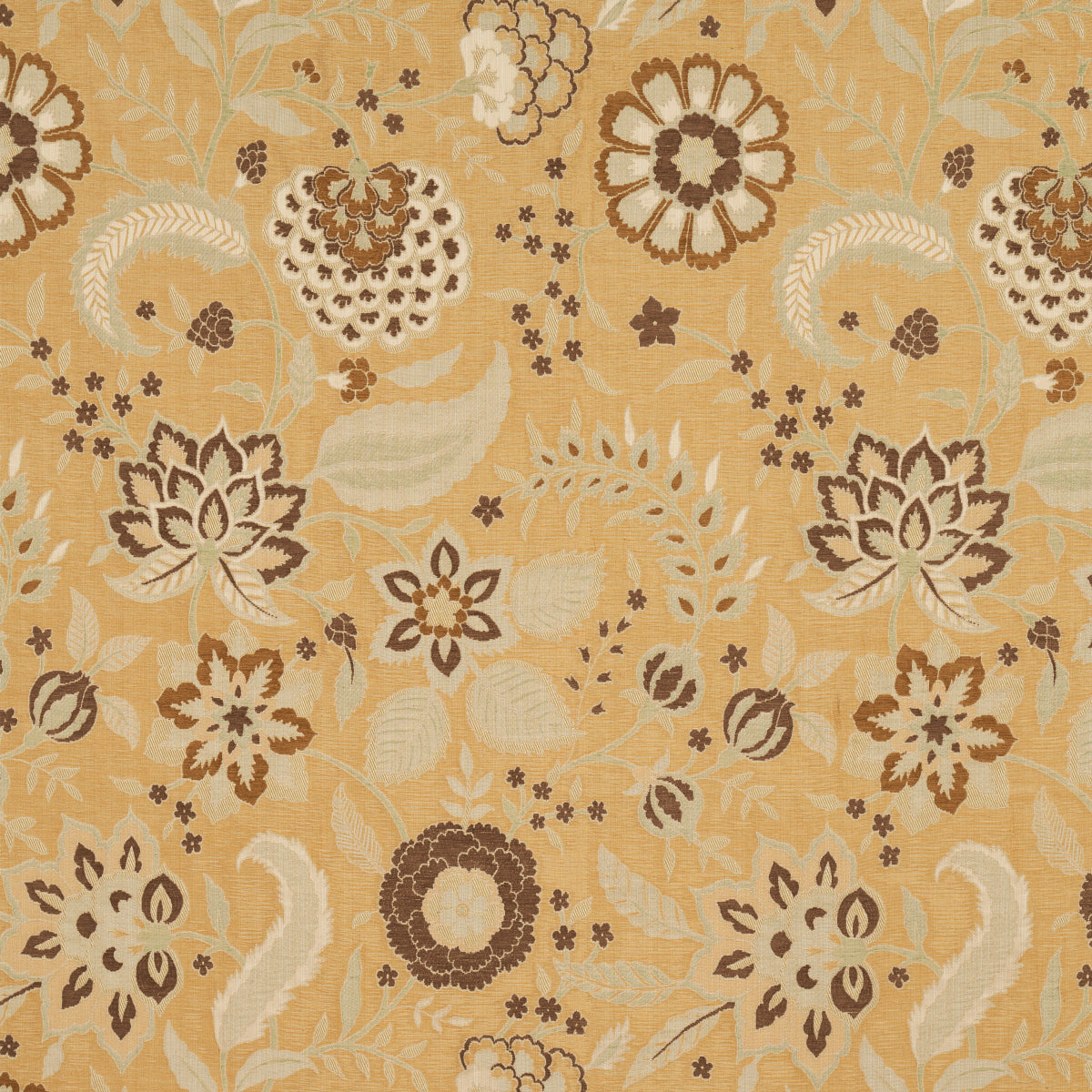 ALESSIA-FLORAL-GOLD-SCHUMACHER-83131 - Schumacher Tela
