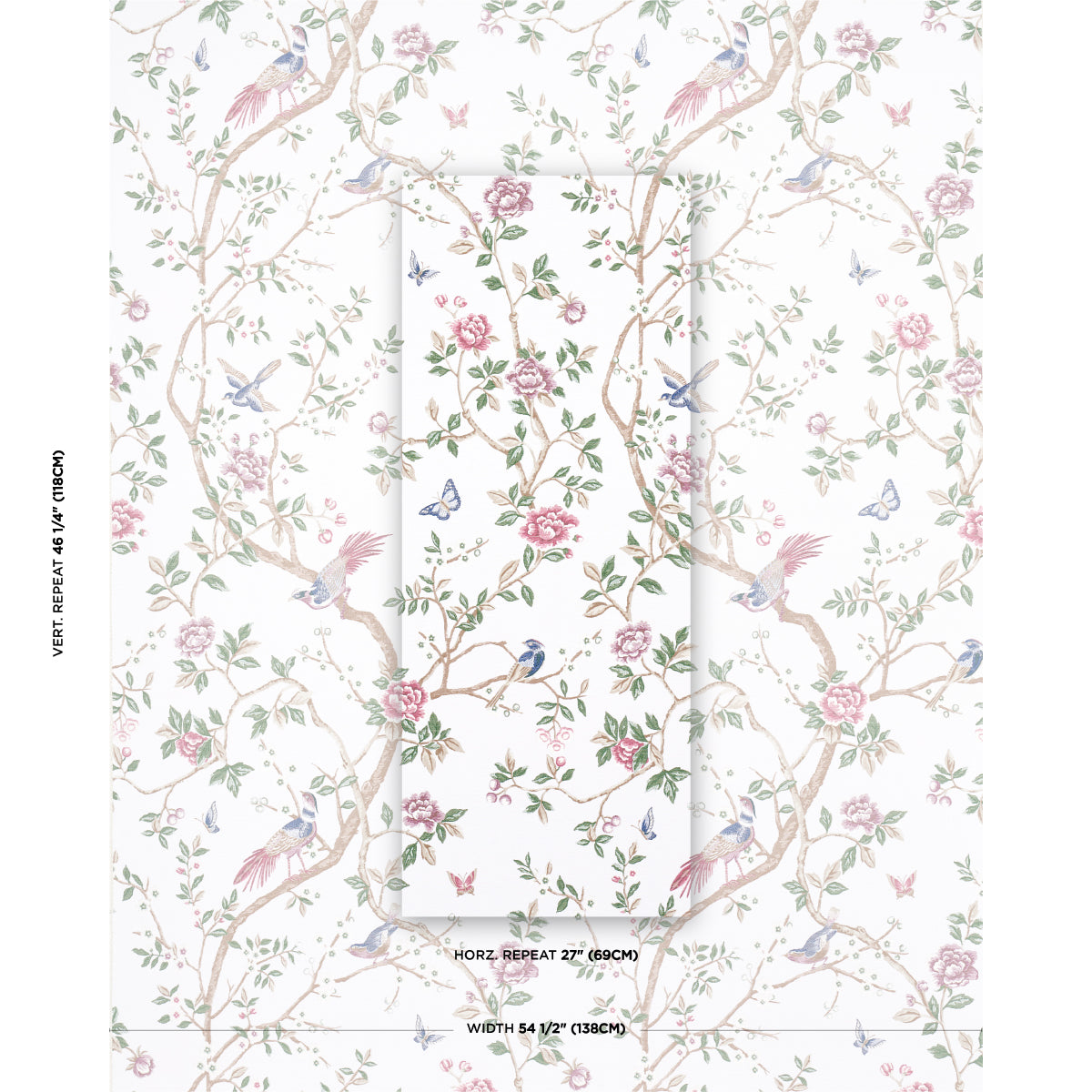 GEORGIA-VINE-IVORY-SCHUMACHER-83150 - Schumacher Tela