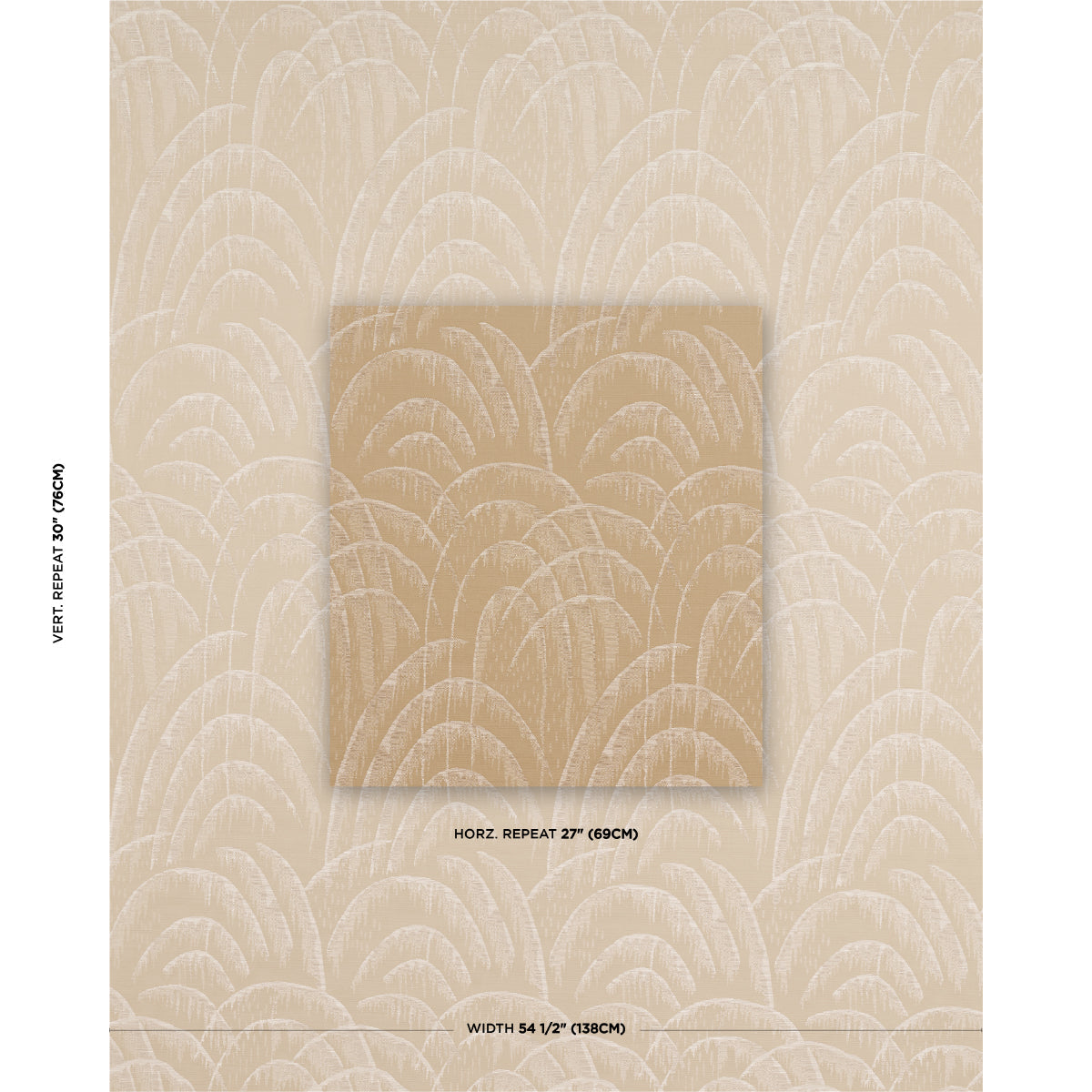 Voussoir Moderne - Sand - Schumacher 83162 Fabric - Schumacher Fabric