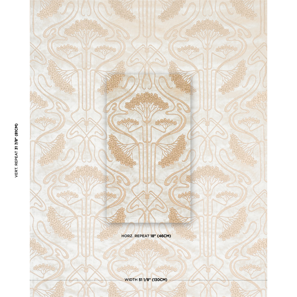 OMBELLI-JACQUARD-VELVET-FAWN-SCHUMACHER-83170 - Schumacher Fabric