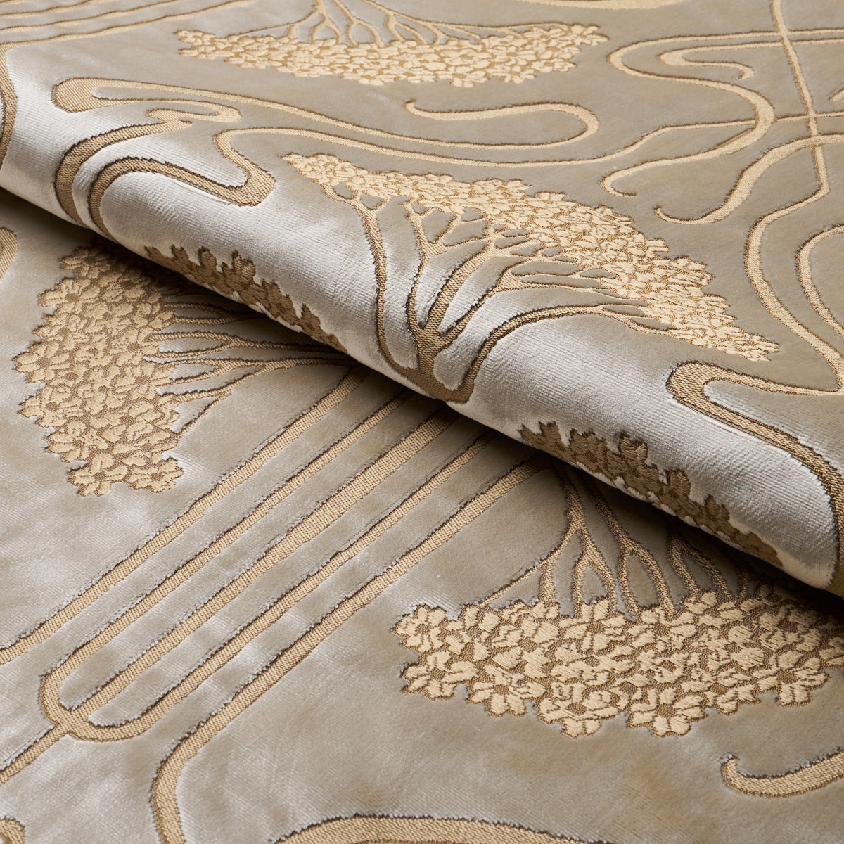 OMBELLI-JACQUARD-VELVET-FAWN-SCHUMACHER-83170 - Schumacher Fabric