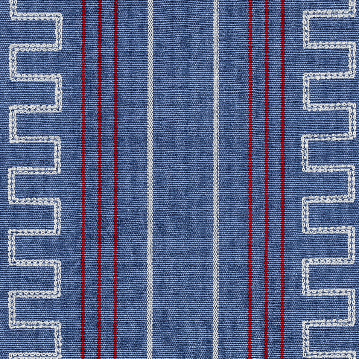 GRECO-STRIPE-NAVY-SCHUMACHER-83231 - Schumacher Tela