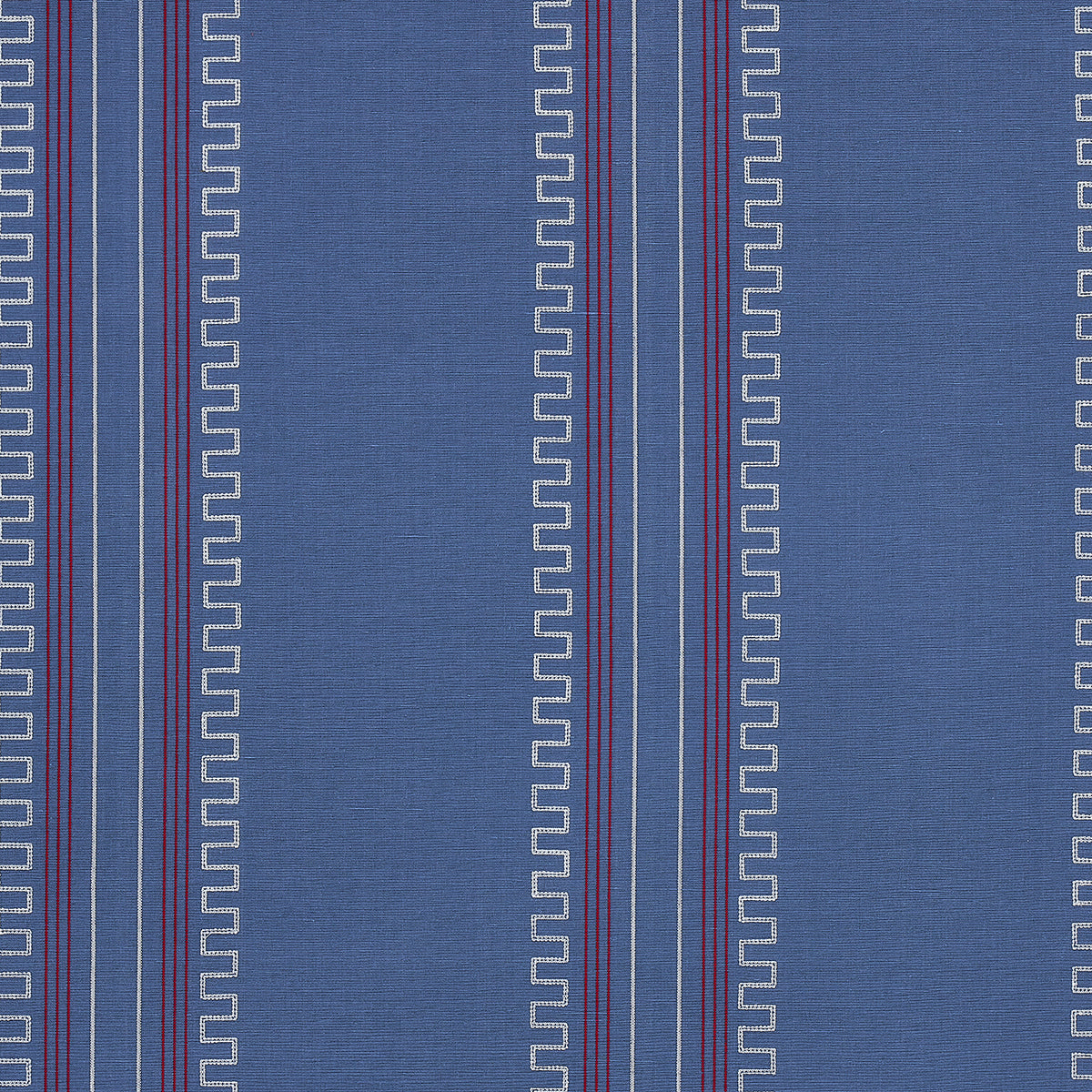 GRECO-STRIPE-NAVY-SCHUMACHER-83231 - Schumacher Tela