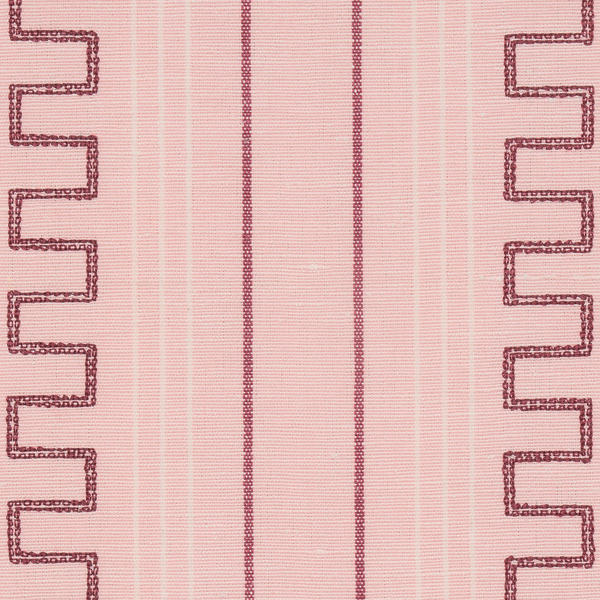 Greco Stripe - Pink - Schumacher 83233 Fabric - Schumacher Fabric
