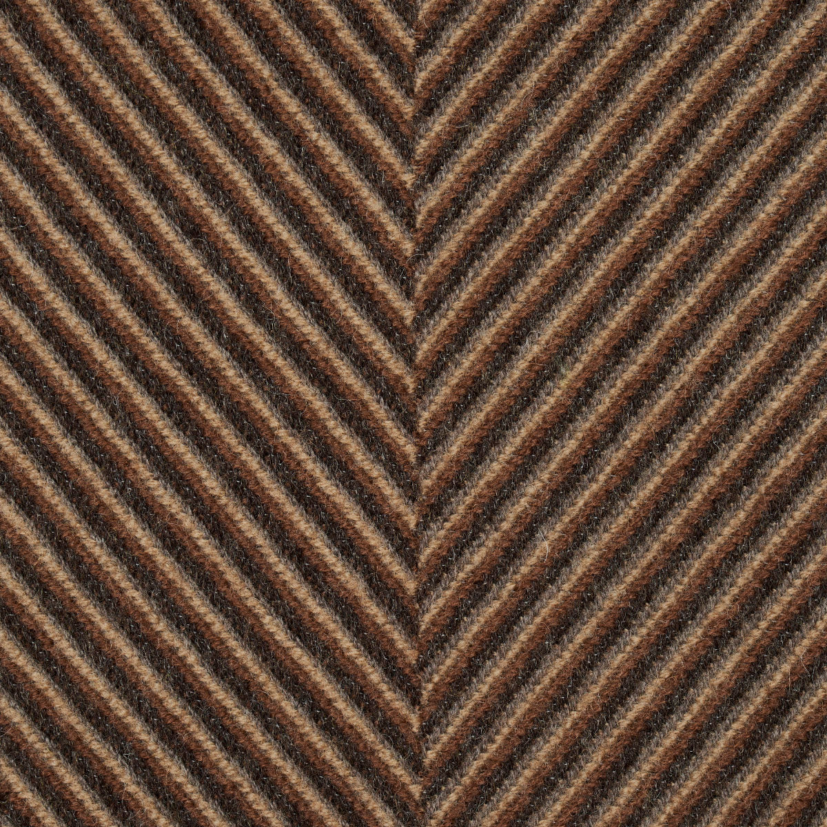MILO-WOOL-HERRINGBONE-ESPRESSO-SCHUMACHER-83271 - Schumacher Fabric