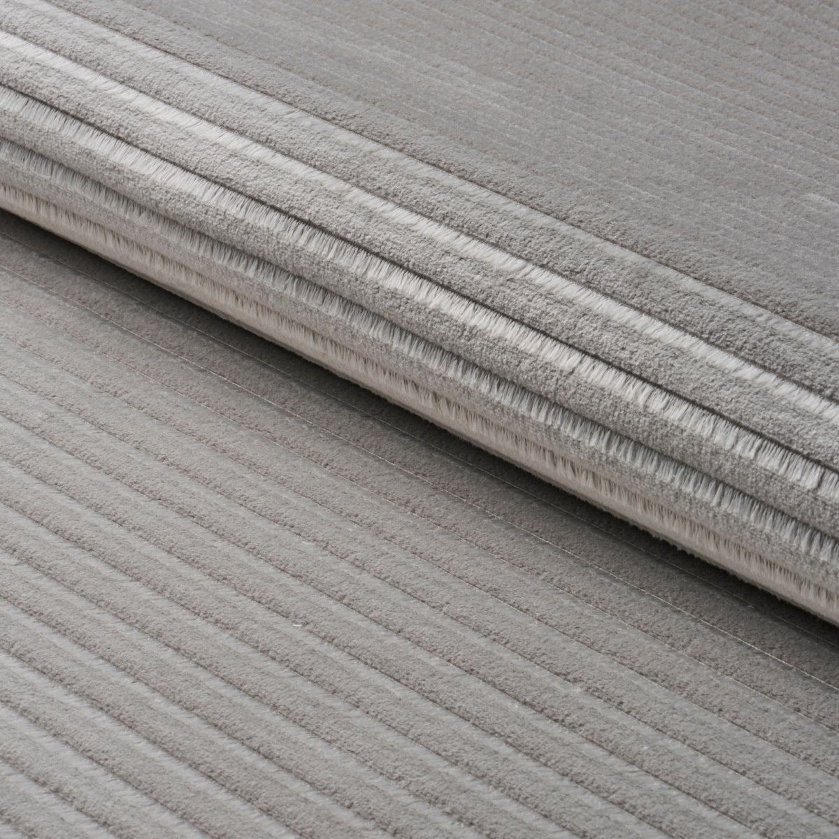 PETITE-CHANNELED-VELVET-OTTER-GREY-SCHUMACHER-83302 - Schumacher Fabric