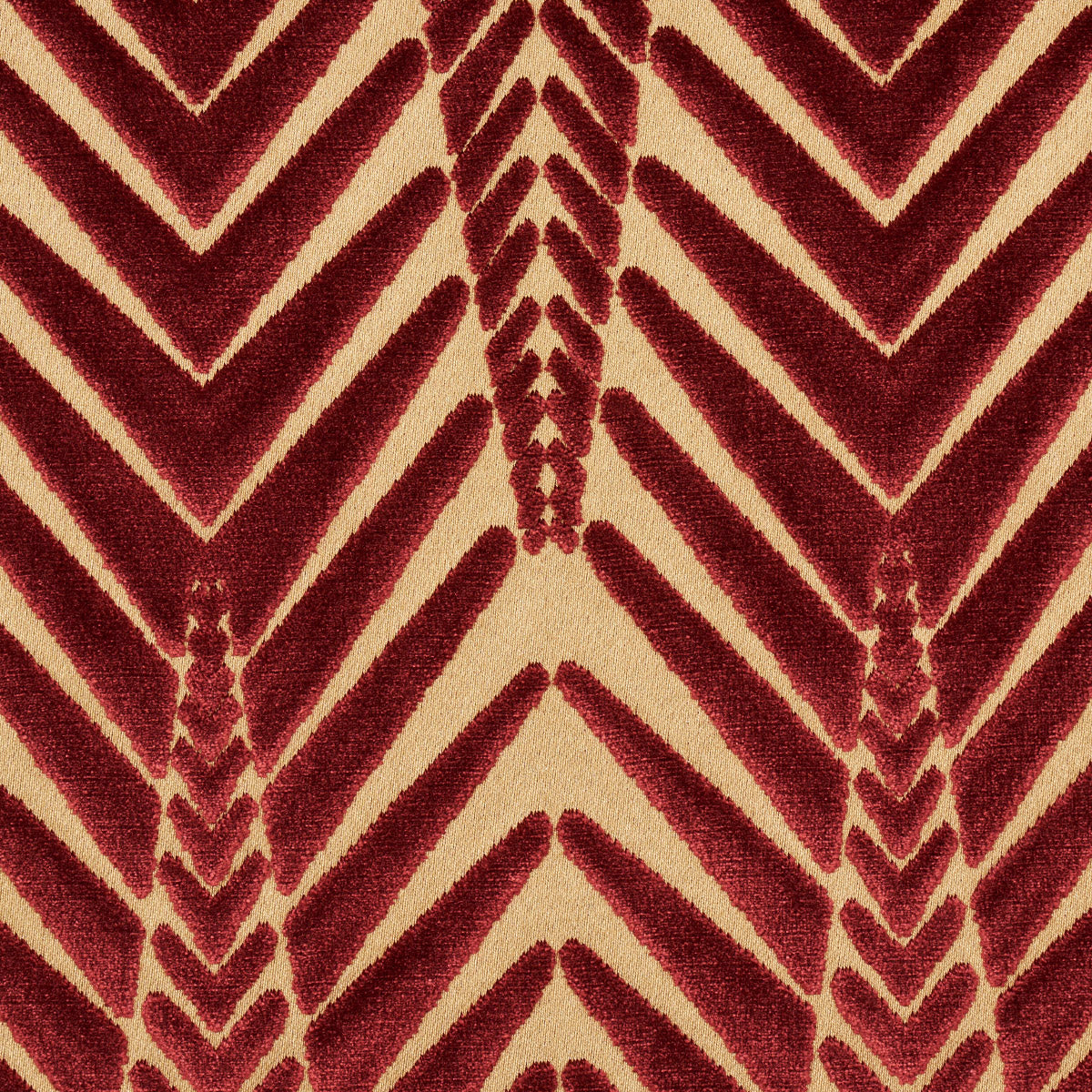 Zebra Velvet - Gold Plum - Schumacher 83401 Fabric - Schumacher Fabric