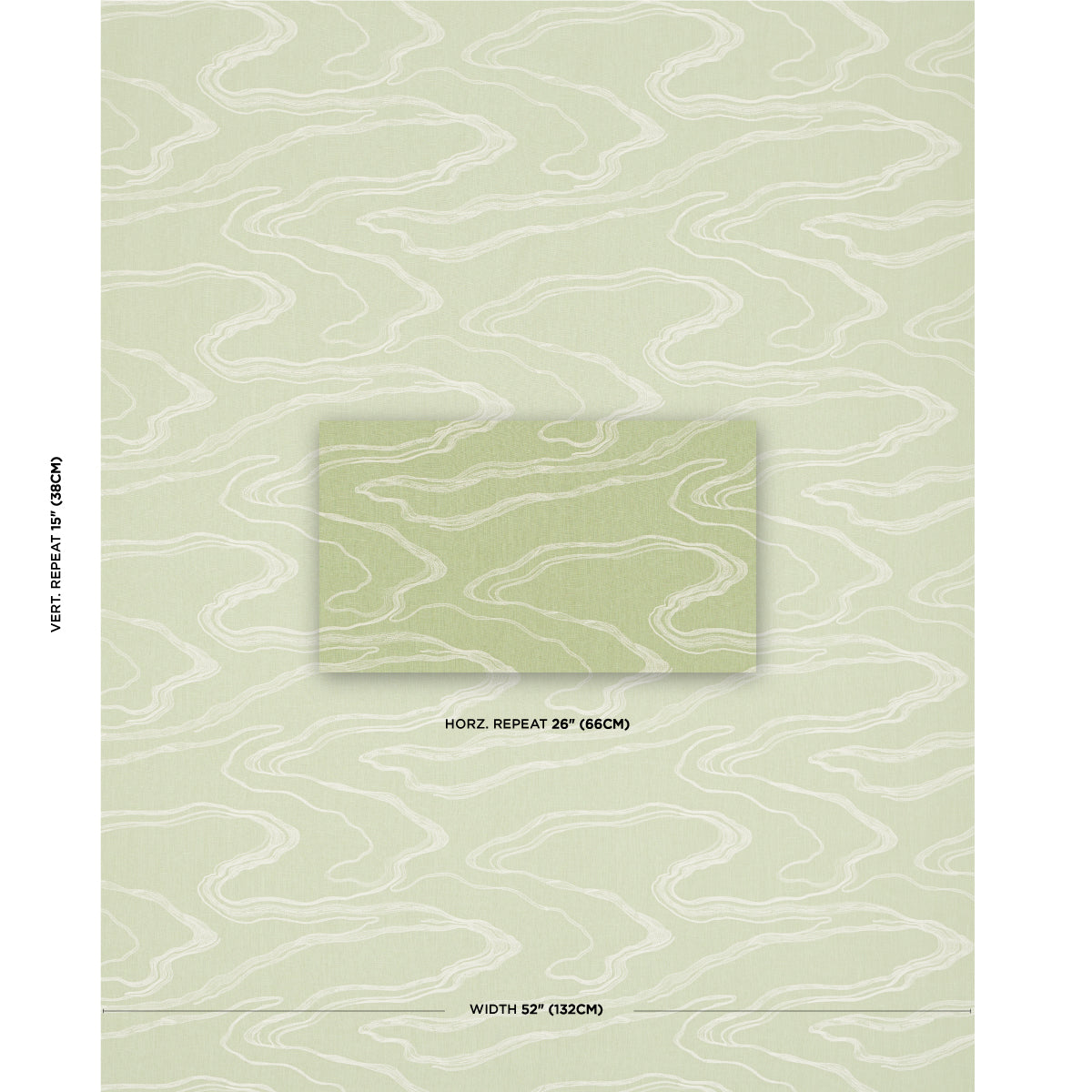 Desert Wind Embroidery - Fern - Schumacher 83521 Fabric - Schumacher Fabric