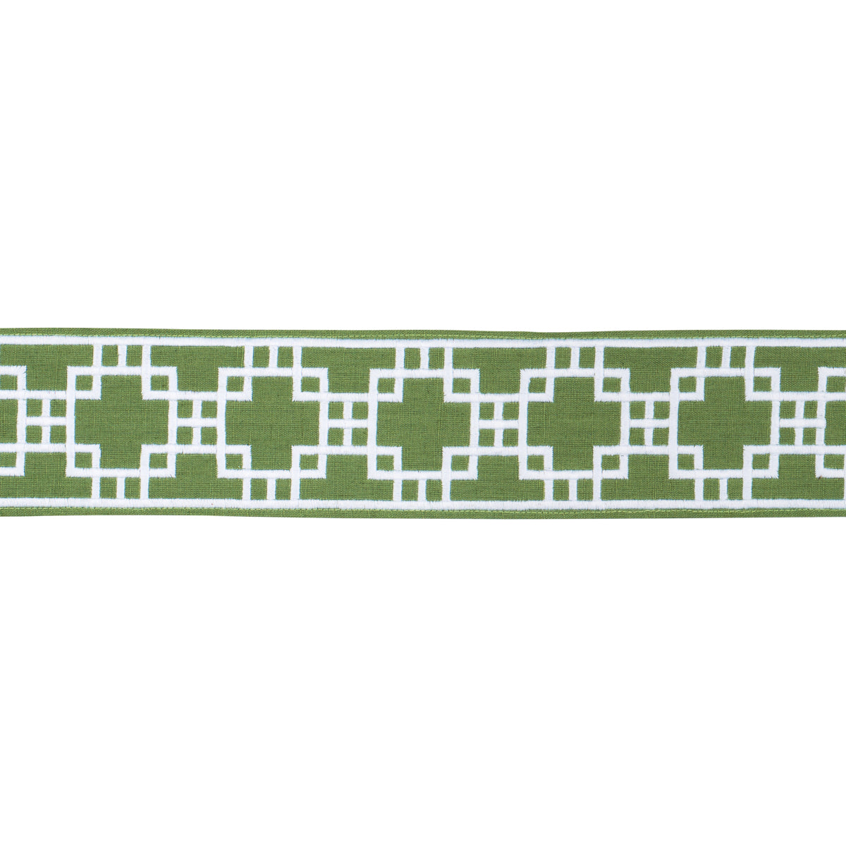 SQUARED-AWAY-TRELLIS-TAPE-GREEN-SCHUMACHER-83590 - Schumacher Recortar