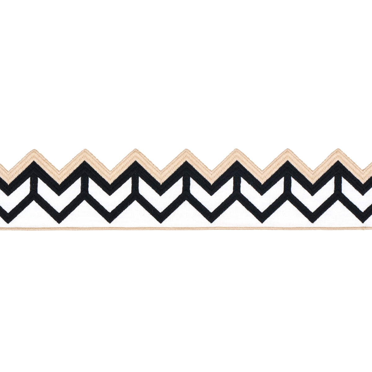 SPARREN-EMBROIDERED-TAPE-BLACK-SCHUMACHER-83610 - Schumacher Trim