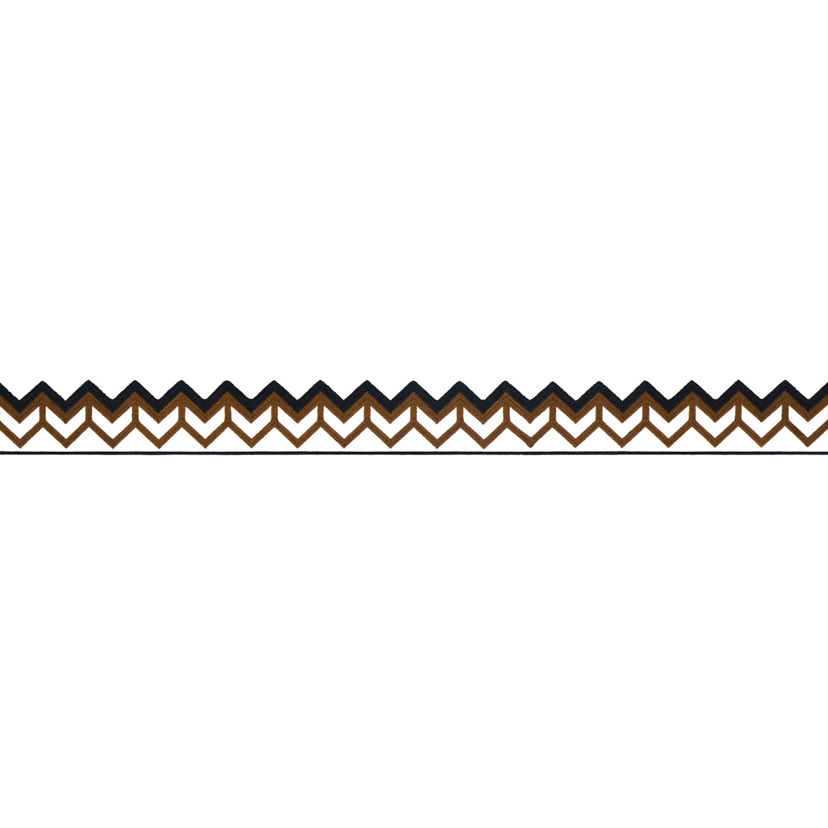SPARREN-EMBROIDERED-TAPE-BROWN-SCHUMACHER-83611 - Schumacher Trim