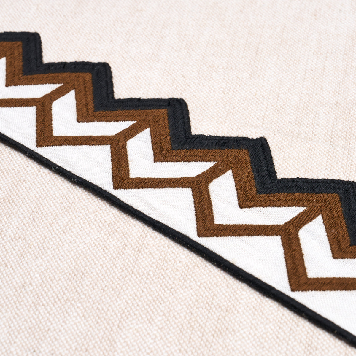 SPARREN-EMBROIDERED-TAPE-BROWN-SCHUMACHER-83611 - Schumacher Trim