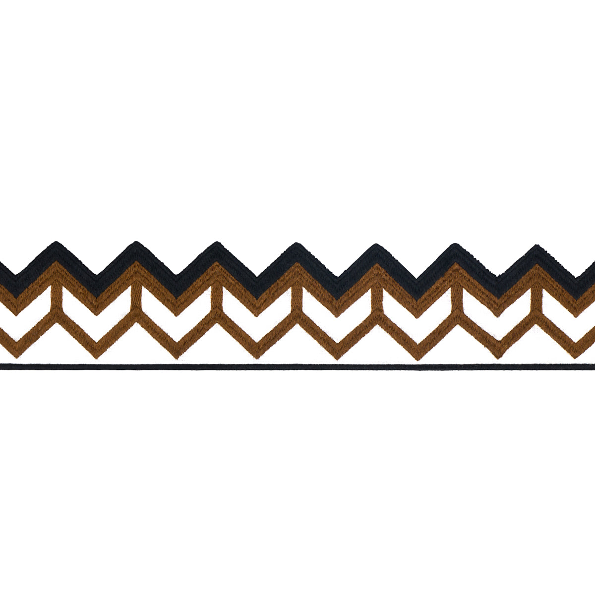 SPARREN-EMBROIDERED-TAPE-BROWN-SCHUMACHER-83611 - Schumacher Trim
