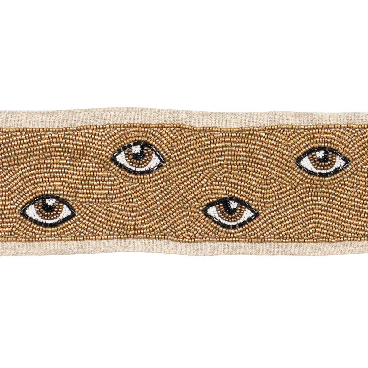 MINDS-EYE-BEADED-TAPE-BROWN-GOLD-SCHUMACHER-83620 - Schumacher Trim