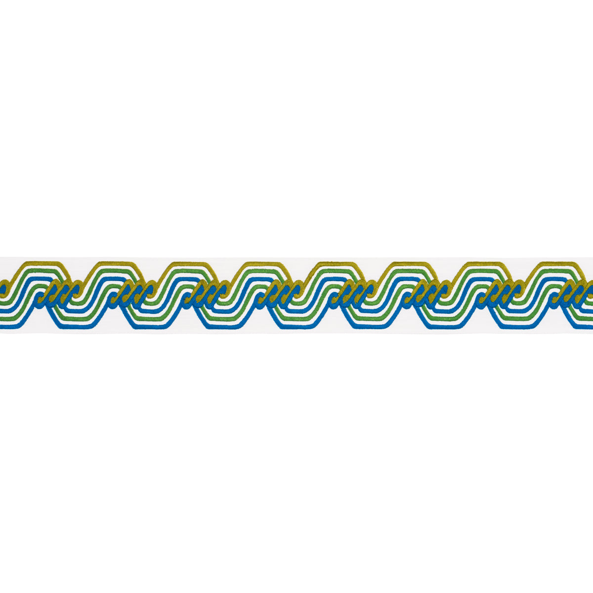 THE-TWIST-EMBROIDERED-TAPE-PEACOCK-SCHUMACHER-83631 - Schumacher Trim