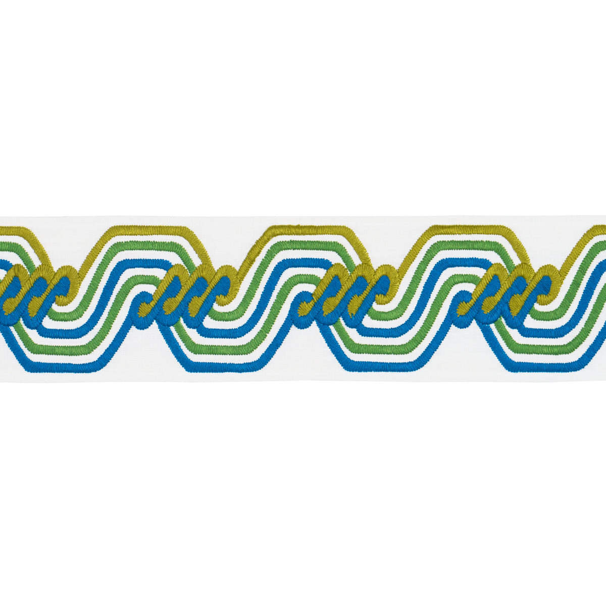 THE-TWIST-EMBROIDERED-TAPE-PEACOCK-SCHUMACHER-83631 - Schumacher Trim