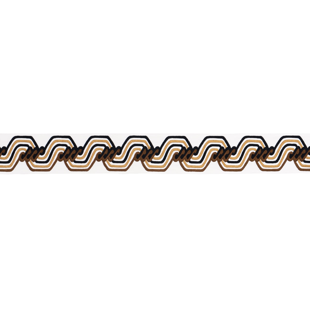 THE-TWIST-EMBROIDERED-TAPE-BROWN-SCHUMACHER-83632 - Schumacher Trim