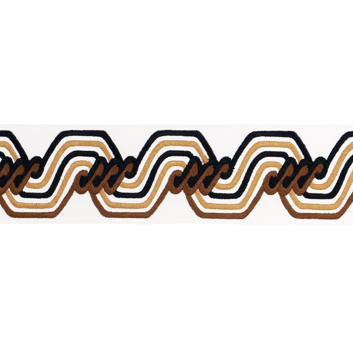 THE-TWIST-EMBROIDERED-TAPE-BROWN-SCHUMACHER-83632 - Schumacher Trim