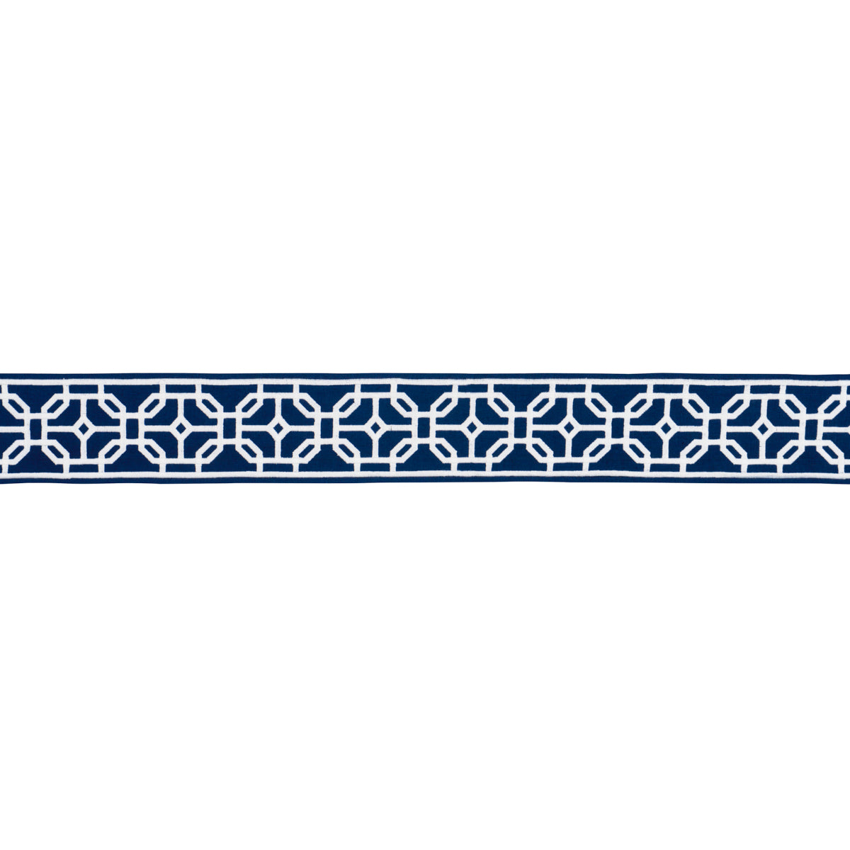 GAZEBO-TRELLIS-TAPE-NAVY-SCHUMACHER-83651 - Schumacher Trim