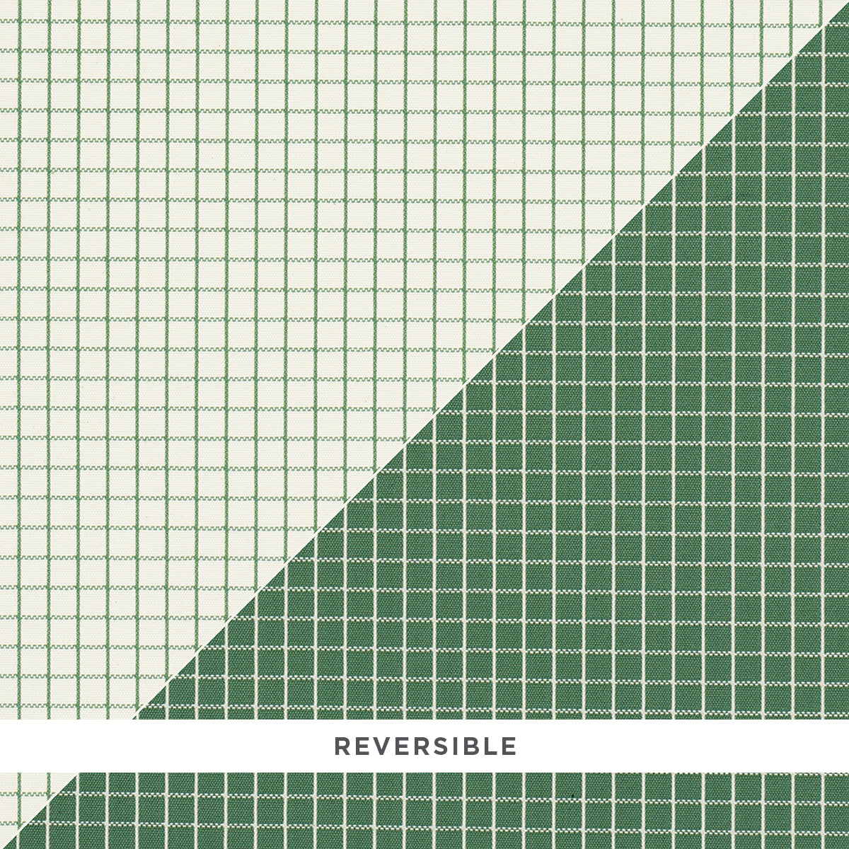 GEORGIE-REVERSIBLE-CHECK-EMERALD-SCHUMACHER-83693 - Schumacher Fabric
