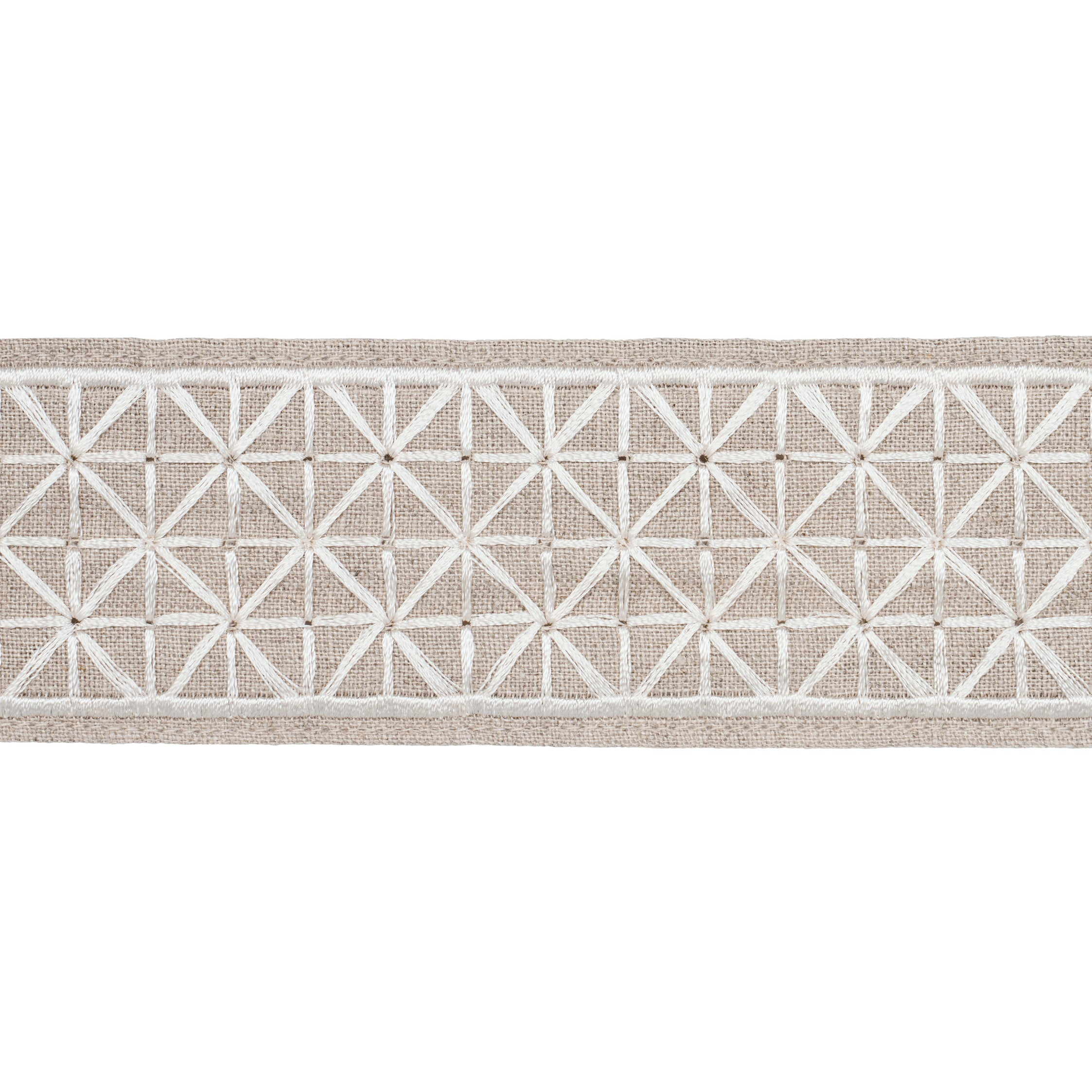 DIRECTOIRE-TAPE-NARROW-IVORY-ON-NATURAL-SCHUMACHER-83850 - Schumacher Trim