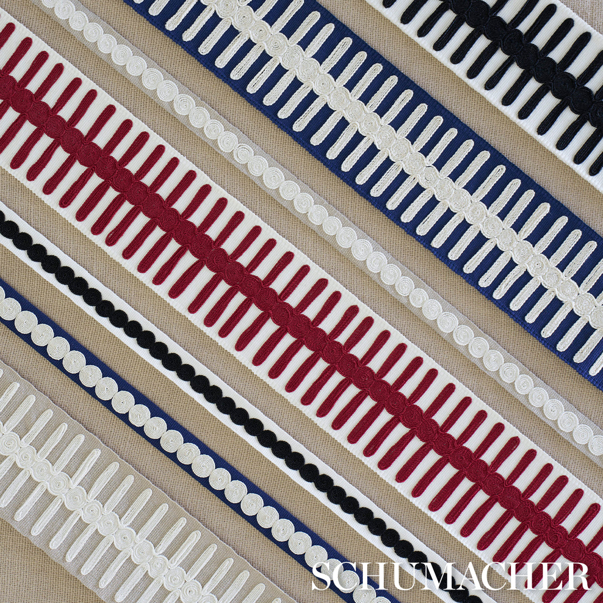 CASTILLE-TAPE-NARROW-NAVY-SCHUMACHER-83882 - Schumacher Recortar