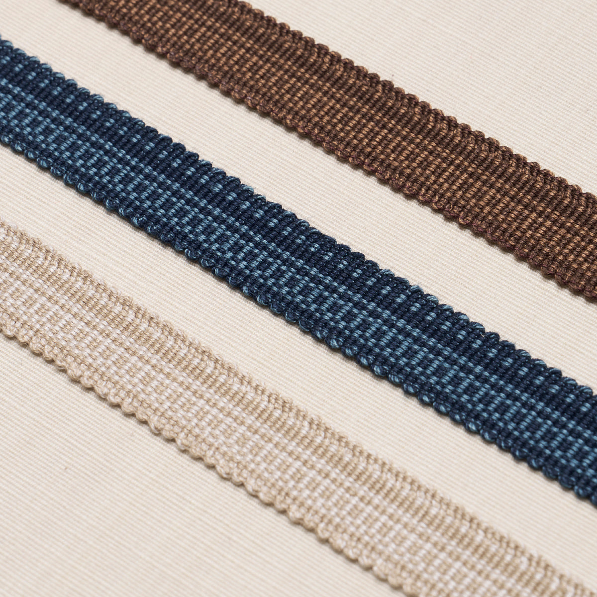 COTTON-STRI-TAPE-NARROW-SAND-SCHUMACHER-83951 - Schumacher Trim