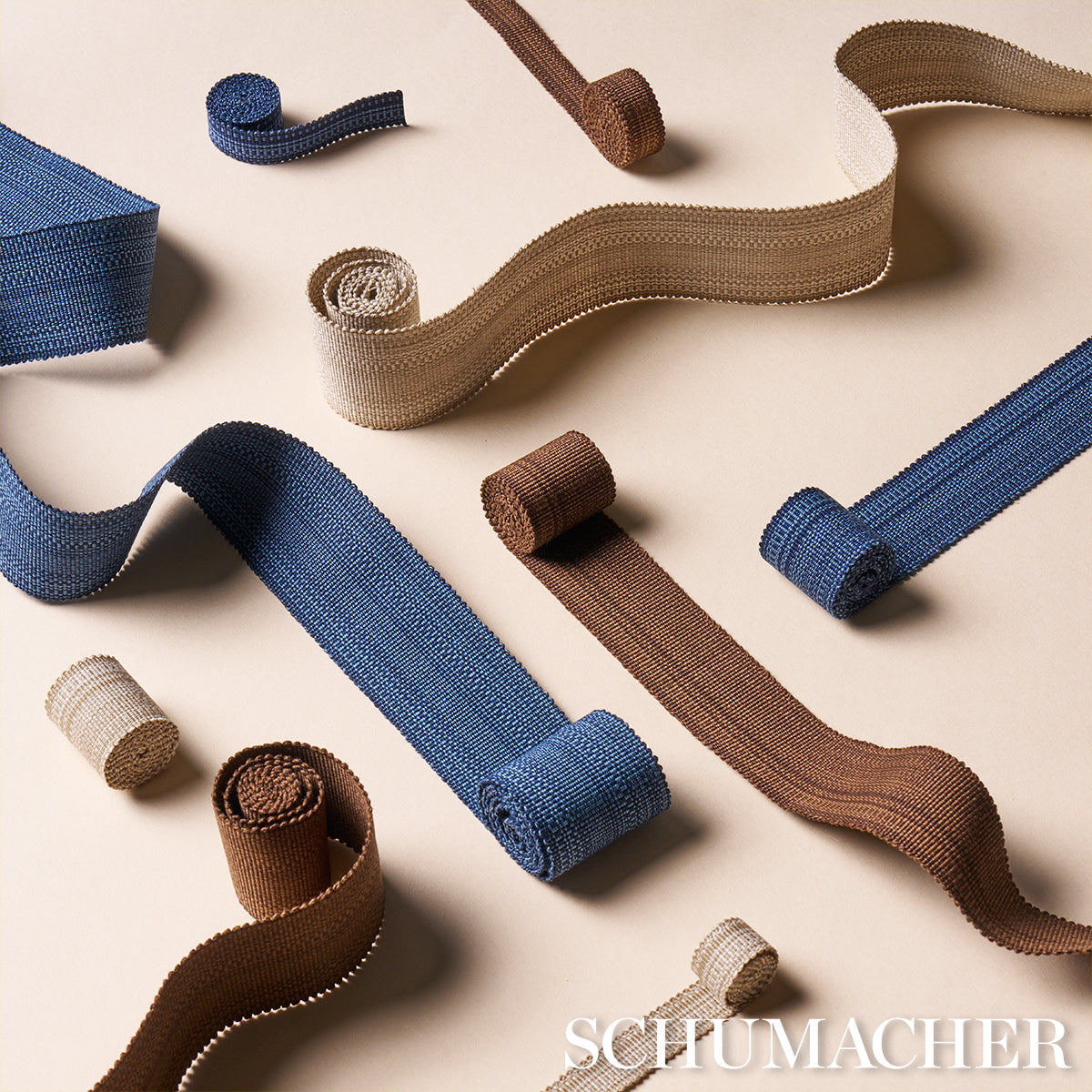 COTTON-STRI-TAPE-NARROW-SAND-SCHUMACHER-83951 - Schumacher Trim