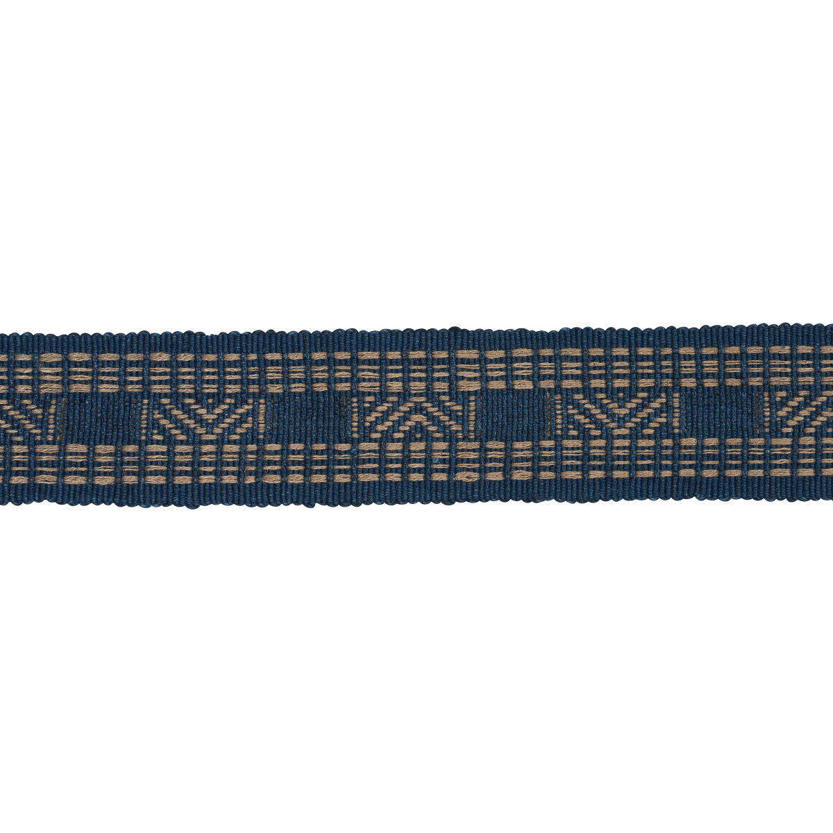 NAEL-LINEN-COTTON-TAPE-INDIGO-SCHUMACHER-83980 - Schumacher Trim