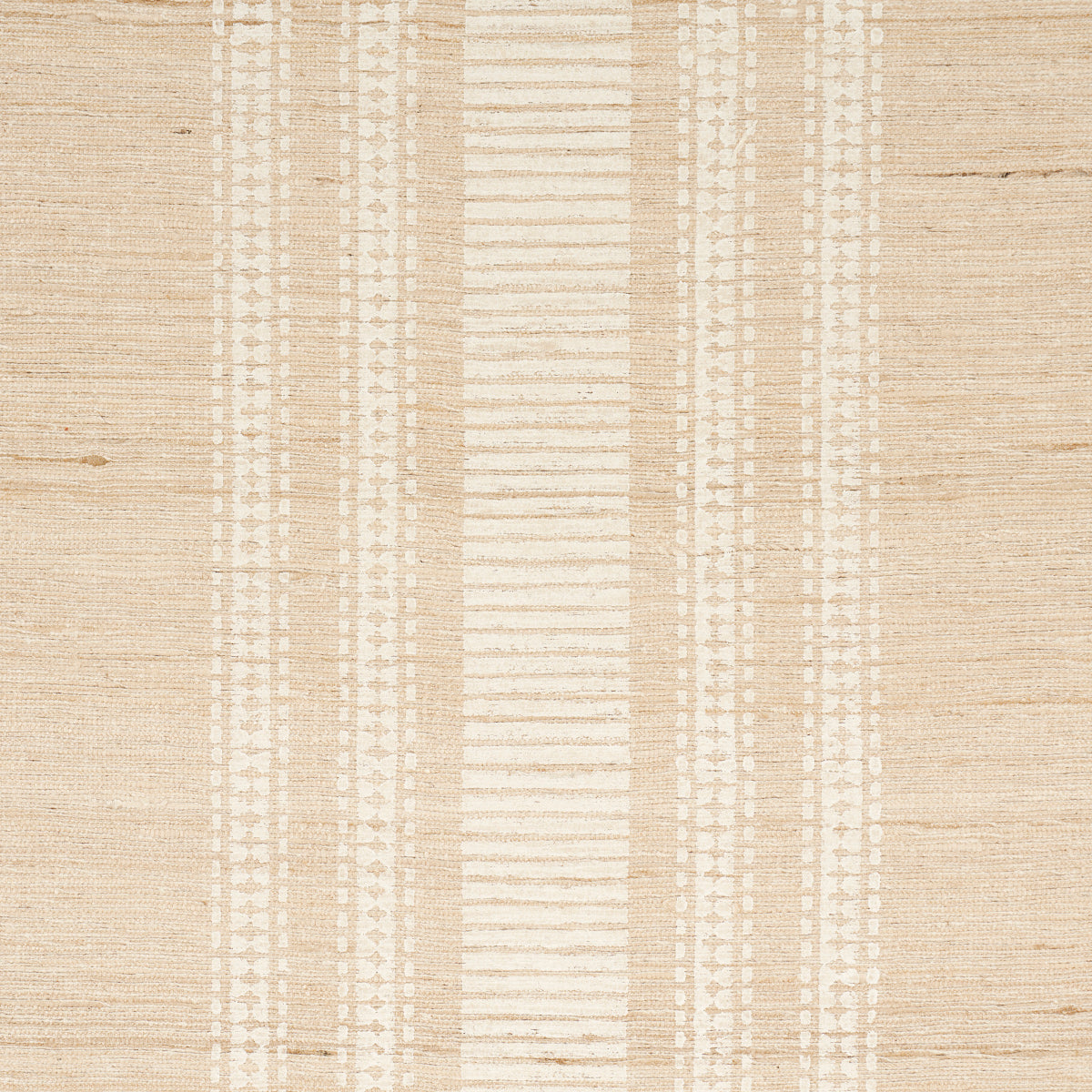 CASSIA-HANDWOVEN-SILK-STRIPE-NATURAL-SCHUMACHER-83990 - Schumacher Tela