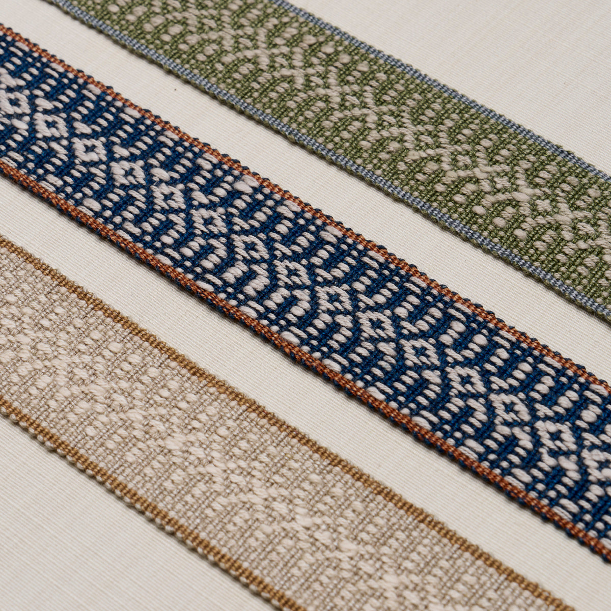HELENA-LINEN-COTTON-TAPE-INDIGO-SCHUMACHER-84020 - Schumacher Trim