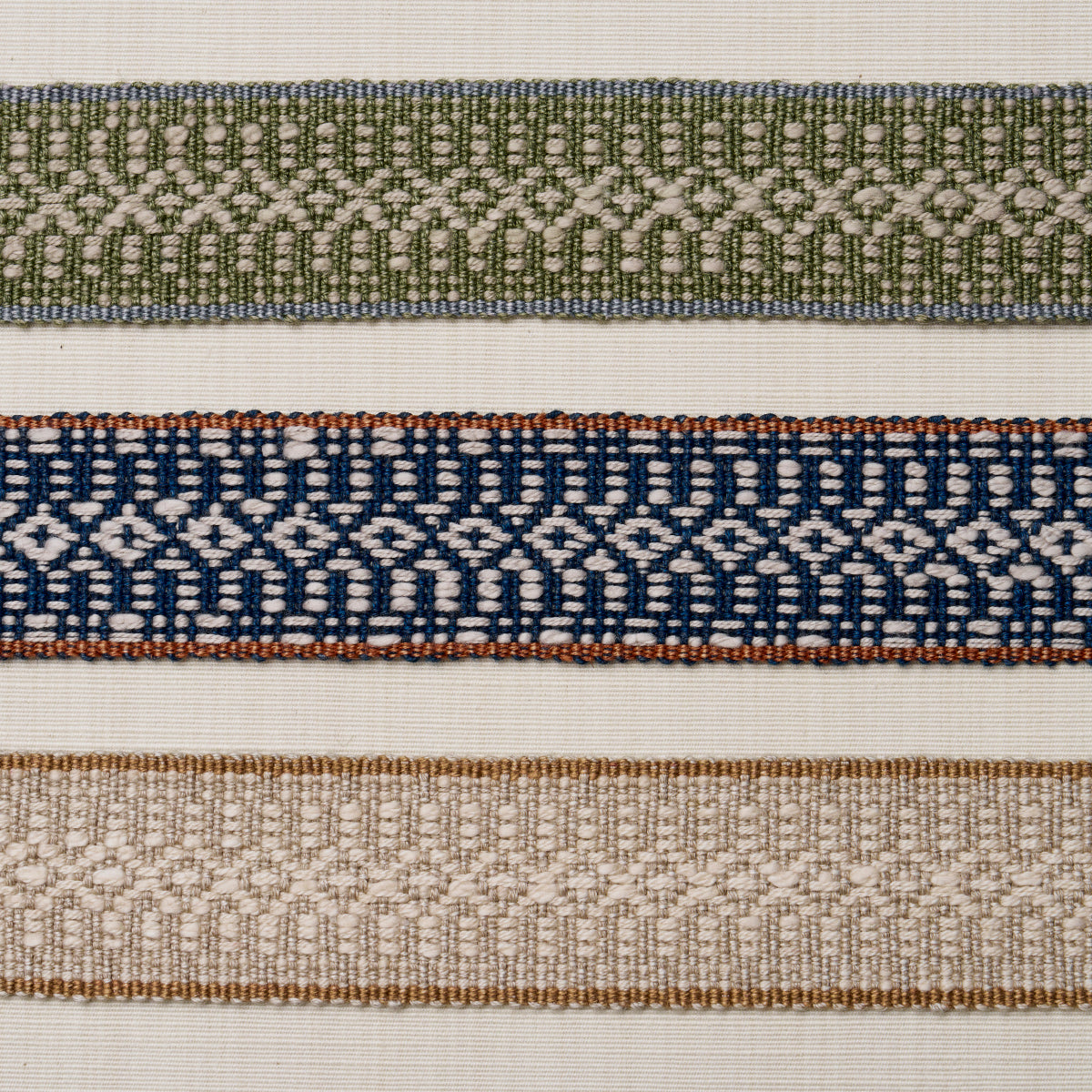 HELENA-LINEN-COTTON-TAPE-INDIGO-SCHUMACHER-84020 - Schumacher Trim