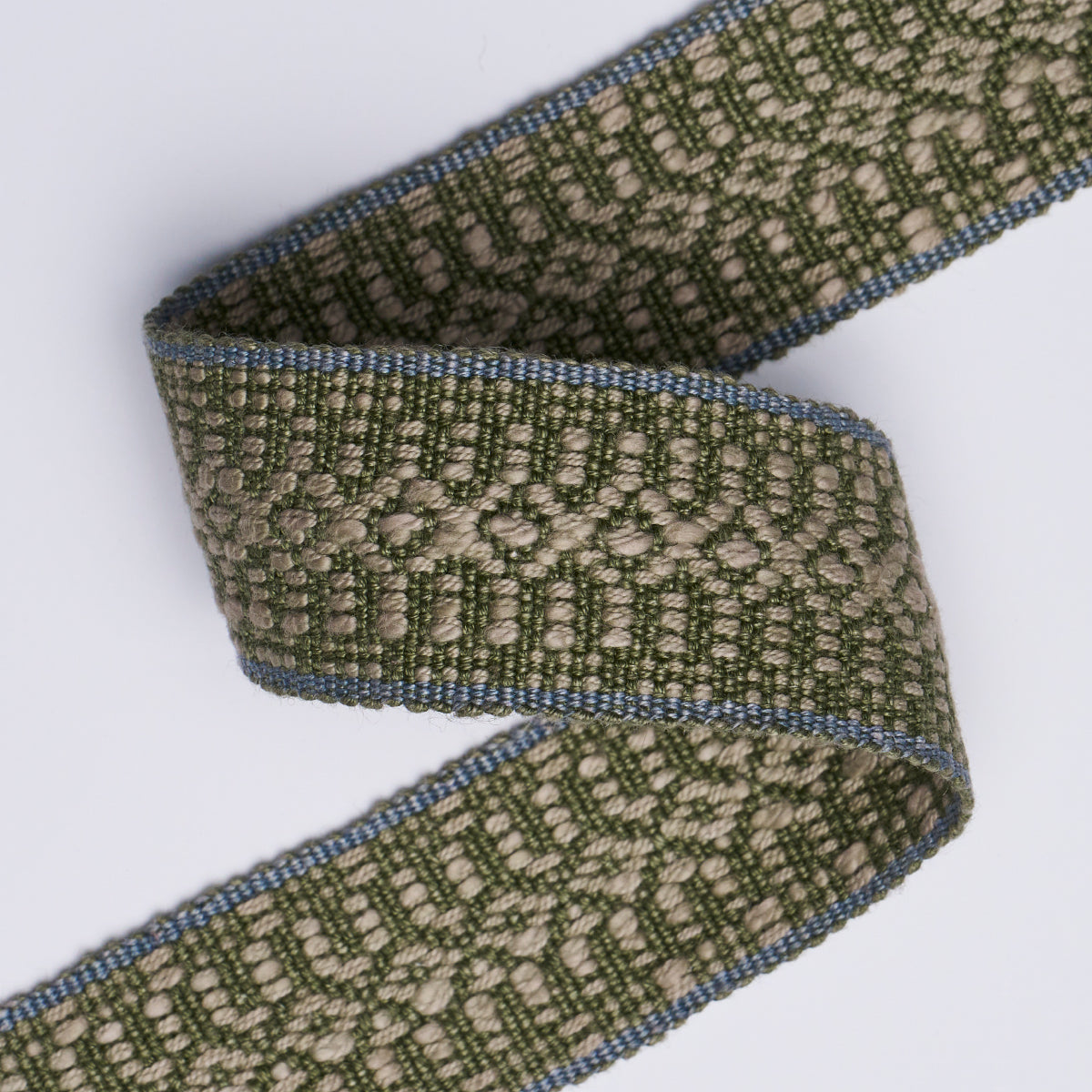 HELENA-LINEN-COTTON-TAPE-FERN-SCHUMACHER-84022 - Schumacher Trim