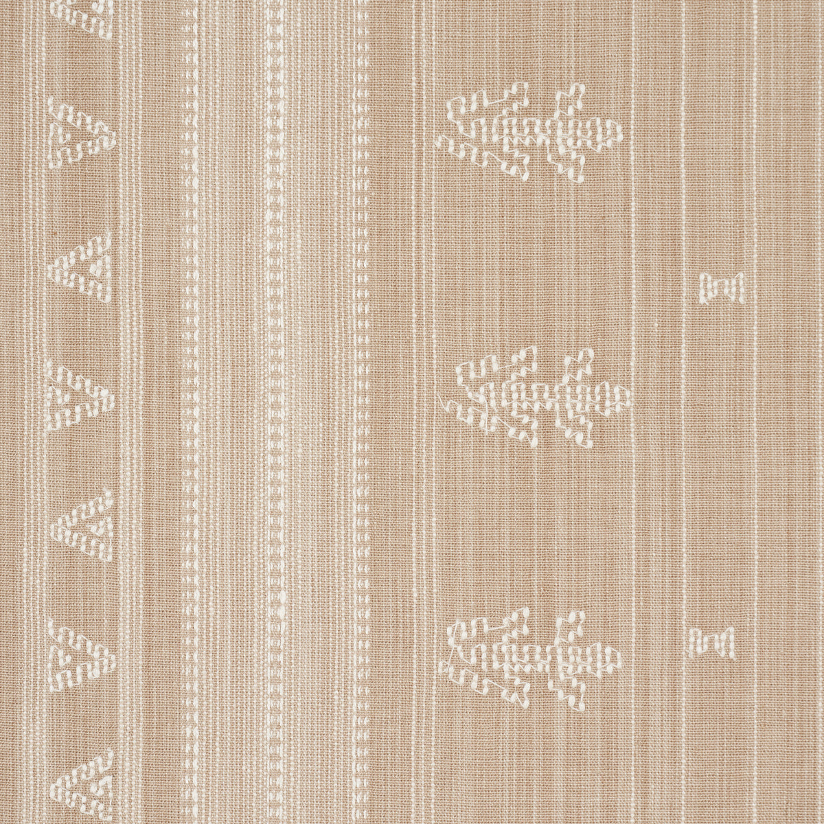 NIMA-EMBROIDERED-COTTON-LINEN-TAN-SCHUMACHER-84062 - Schumacher Tela