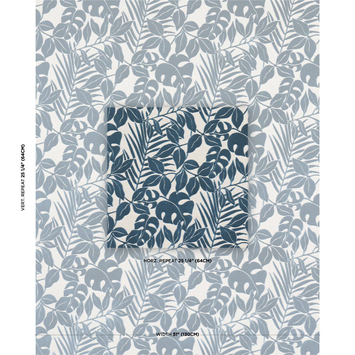 Miramar Indoor/Outdoor Velvet - Cadet - Schumacher 84322 Fabric - Schumacher Fabric