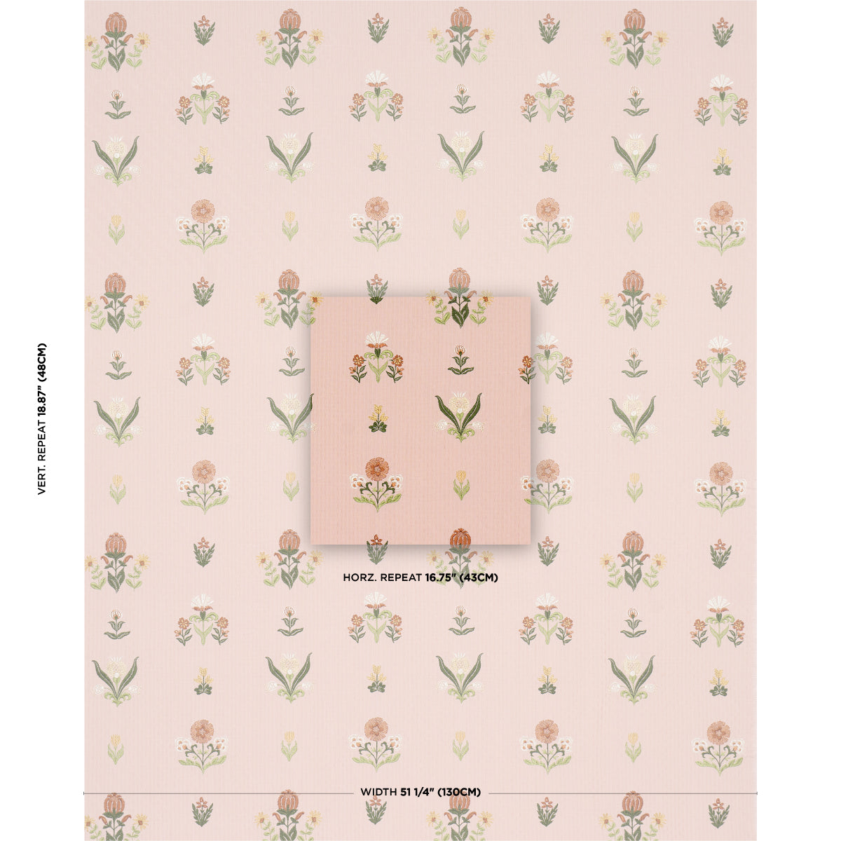 ELMSLIE-EMBROIDERY-PETAL-SCHUMACHER-84372 - Schumacher Tela