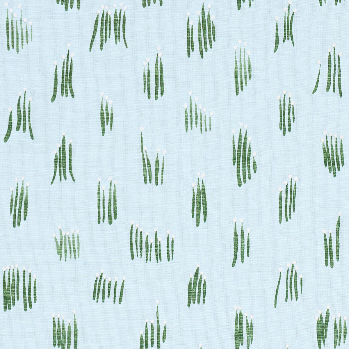 MEADOW-BUTTON-HAND-EMBROIDERY-BLUE-SCHUMACHER-84392 - Schumacher Tela