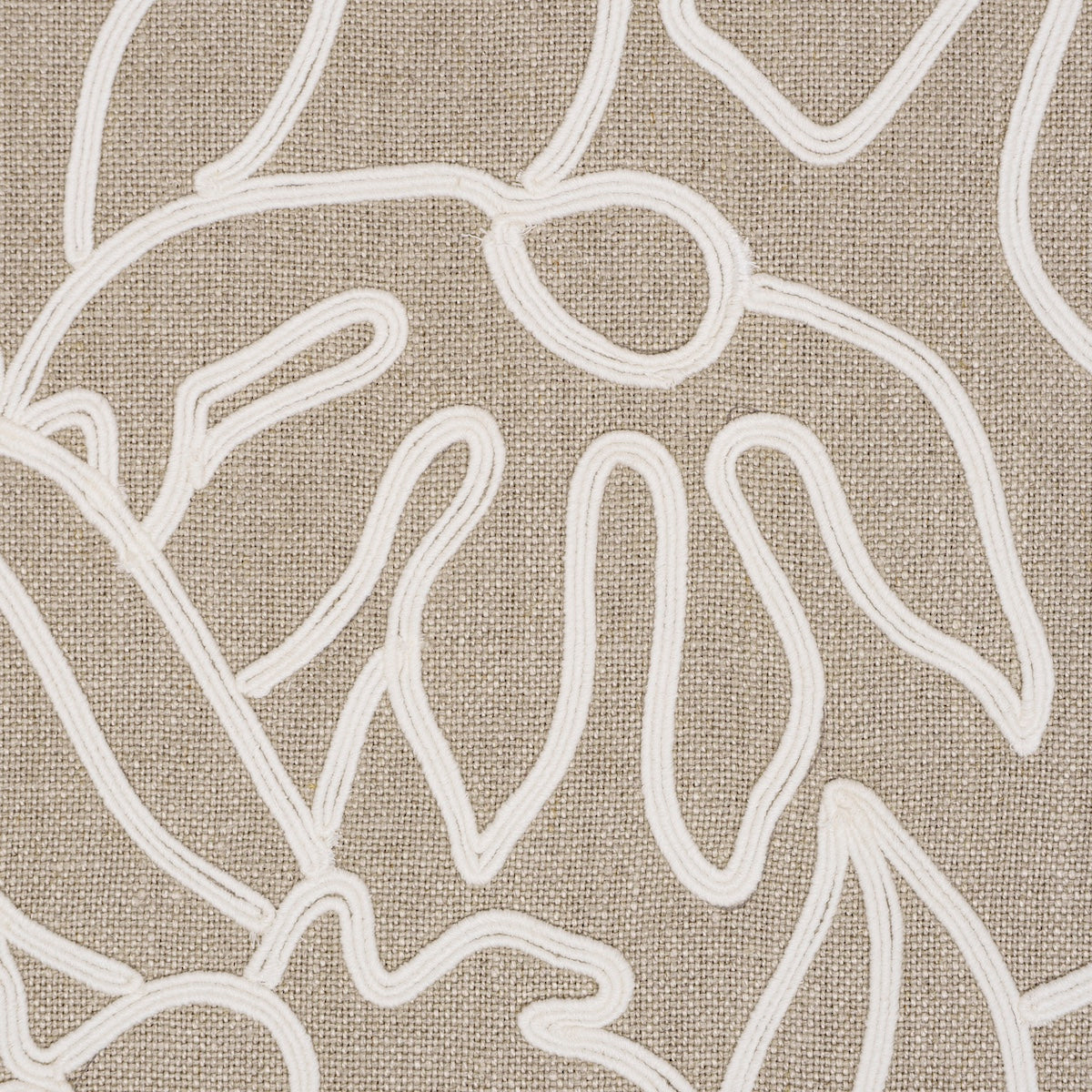 LOLA-EMBROIDERY-FLAX-SCHUMACHER-84410 - Schumacher Tela