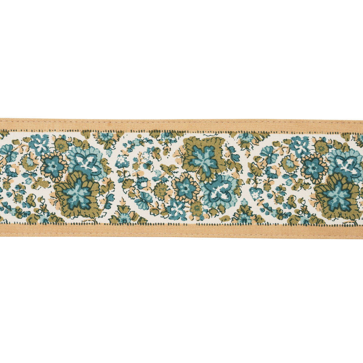 INES-PAISLEY-TRIM-MINERAL-TEAL-SCHUMACHER-84440 - Schumacher Trim