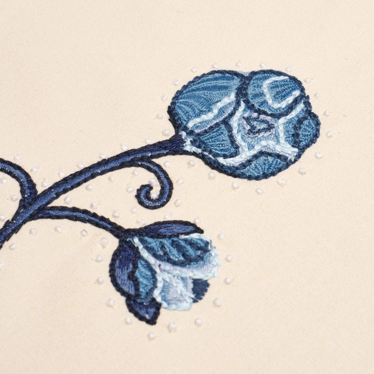 Rhinestone Cowboy Embroidery - Navy - Schumacher 84551 Fabric - Schumacher Fabric