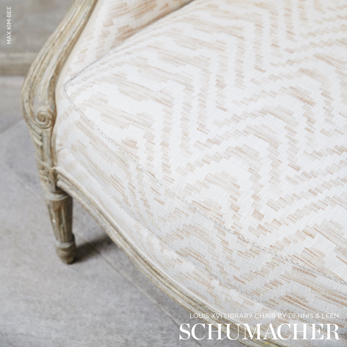 STEPPED-CHEVRON-LINEN-SCHUMACHER-84641 - Schumacher Tela