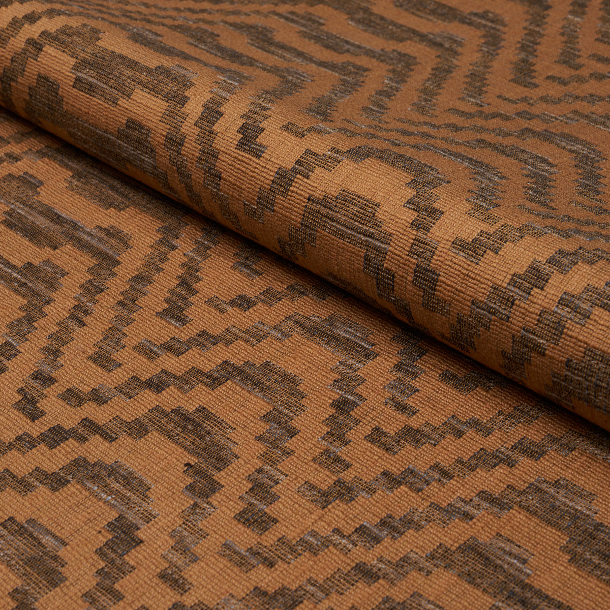 STEPPED-CHEVRON-SEPIA-SCHUMACHER-84642 - Schumacher Fabric