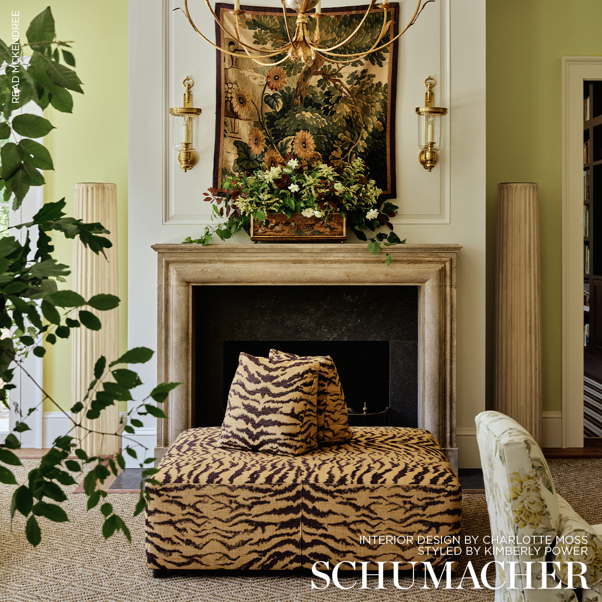 SHIVALIK-HILLS-TIGER-GOLD-SCHUMACHER-84650 - Schumacher Tela