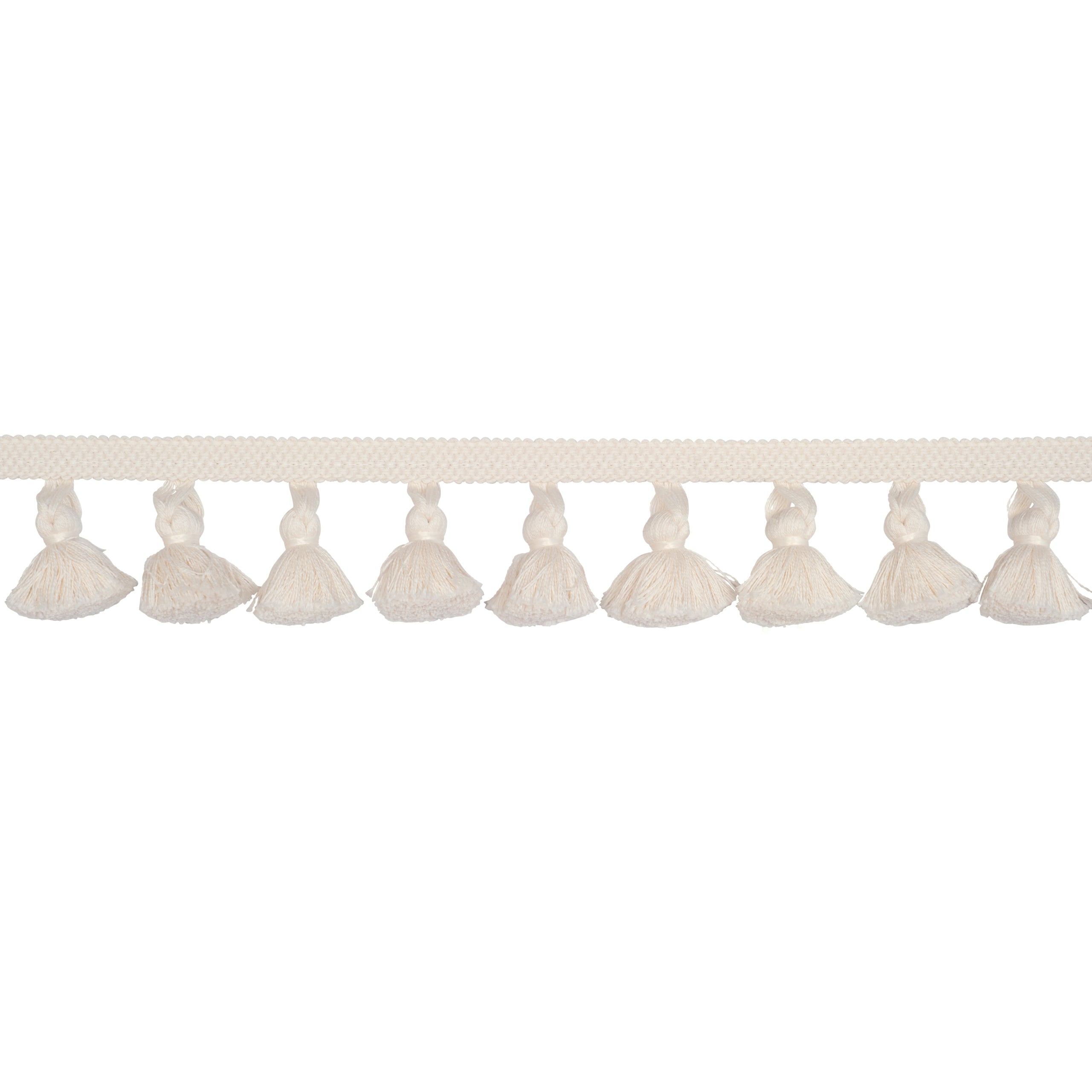 COTTON-TASSEL-FRINGE-IVORY-SCHUMACHER-84690 - Schumacher Recortar