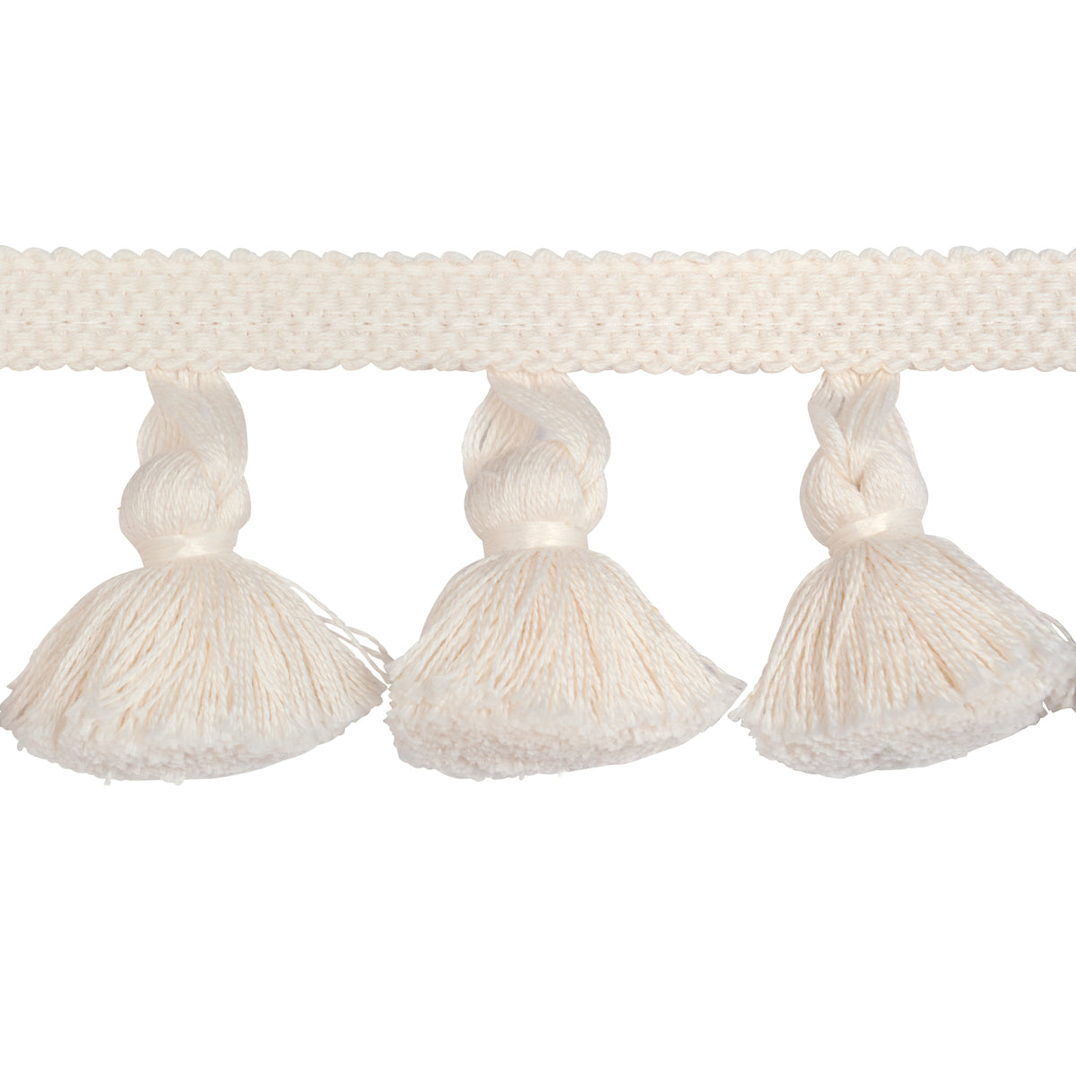 COTTON-TASSEL-FRINGE-IVORY-SCHUMACHER-84690 - Schumacher Recortar
