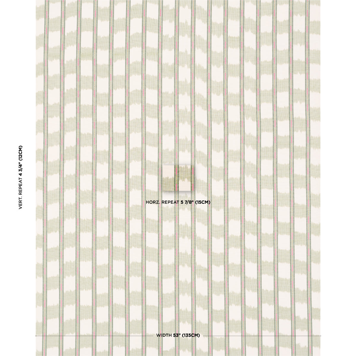 Faye Ikat - Leaf - Schumacher 84711 Fabric - Schumacher Fabric