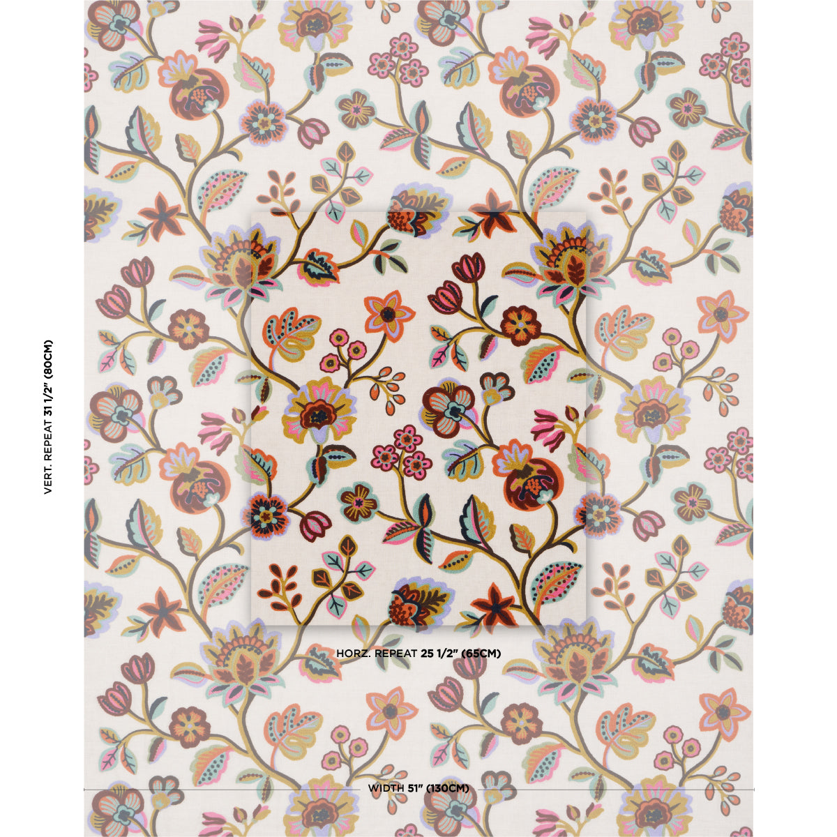 LOULOU-EMBROIDERY-JEWEL-SCHUMACHER-84750 - Schumacher Tela