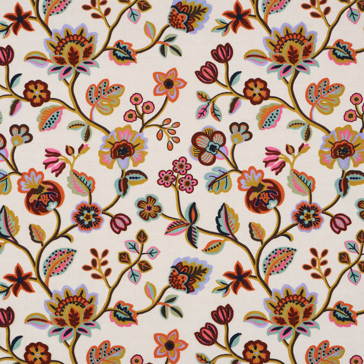 LOULOU-EMBROIDERY-JEWEL-SCHUMACHER-84750 - Schumacher Tela