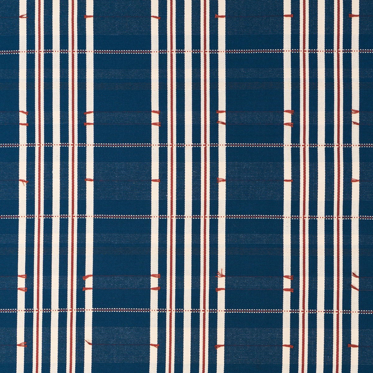 REMMY-HAND-WOVEN-STRIPE-INDIGO-SCHUMACHER-84780 - Schumacher Fabric