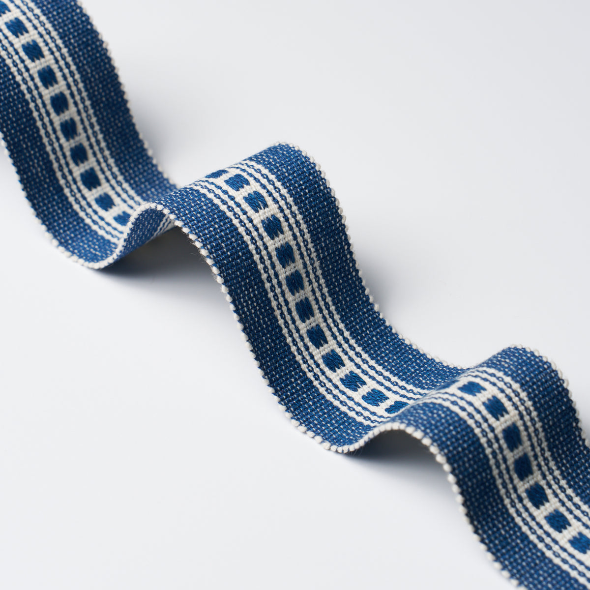 LUBECK-TAPE-NARROW-NAVY-SCHUMACHER-85174 - Schumacher Trim
